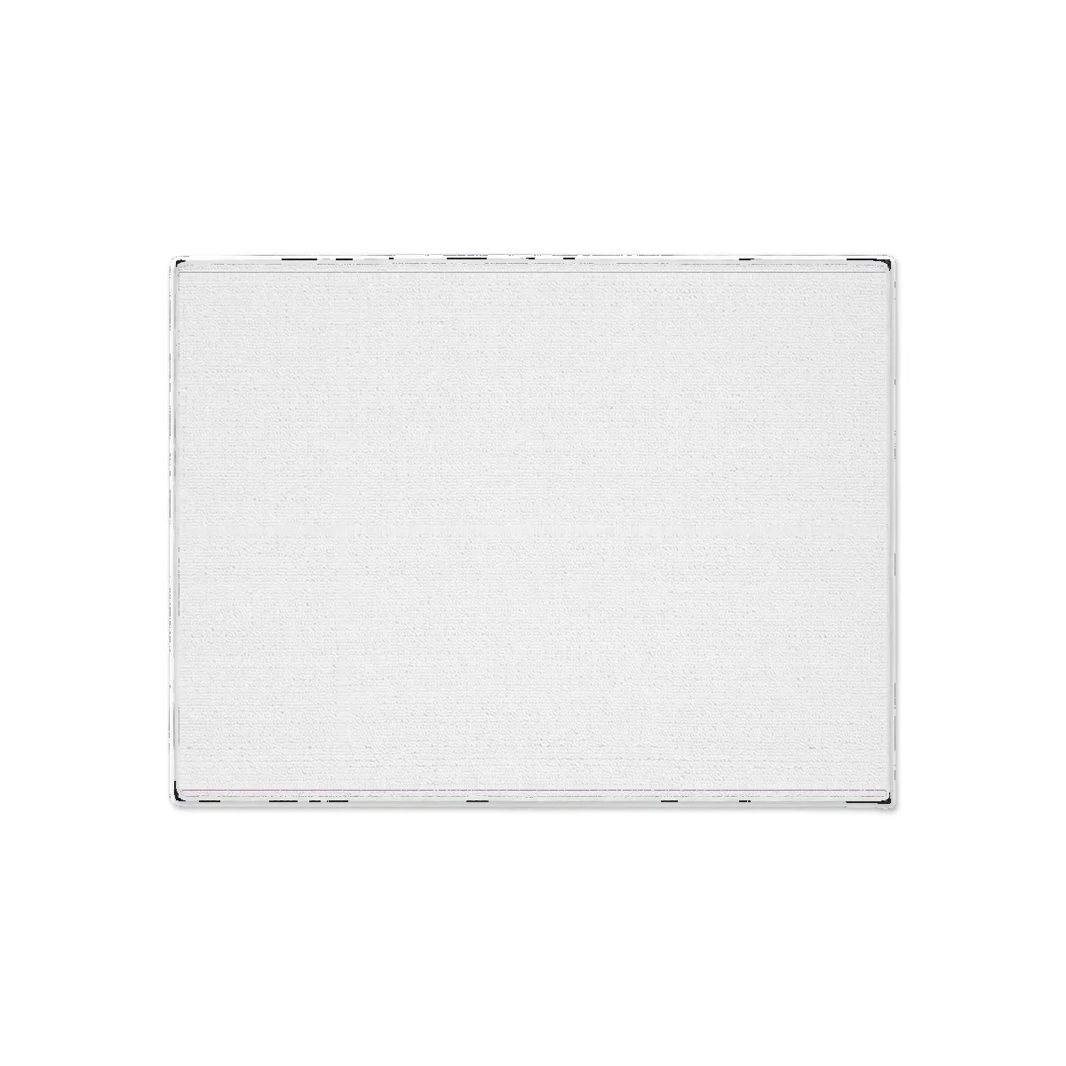 The floor mat, blank and unprinted